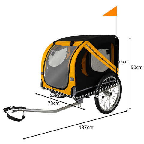 Remorque à vélo pour animaux Purlov 25373
