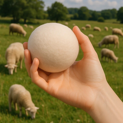 Boules de séchage en laine 6 pièces Ruhhy 25704