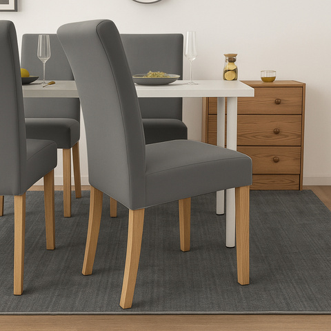 Housses de chaise - 6 pièces gris foncé Ruhhy 25990