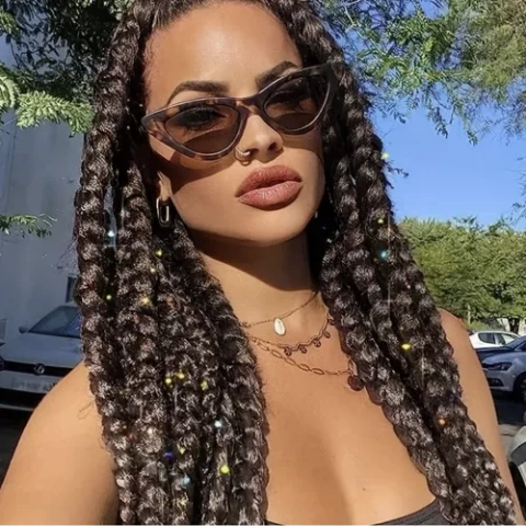 Synthetic hair braids brown Soulima 23567