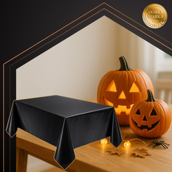 Nappe décorative en feuille noire Ruhhy 26569