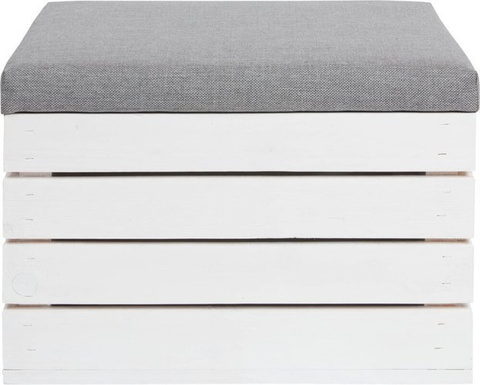 Wooden pouffe - chest