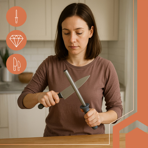 Aiguiseur de couteaux diamant - Musak Ruhhy 26153