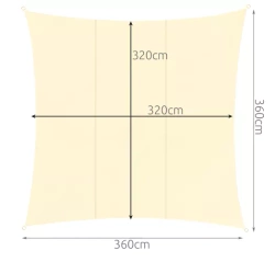Sluneční plachta 3,6x3,6m Gardlov 23165
