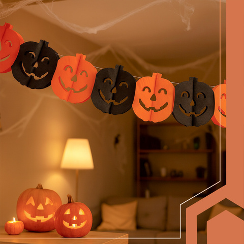 Garland - pumpkin 3m Ruhhy 26030