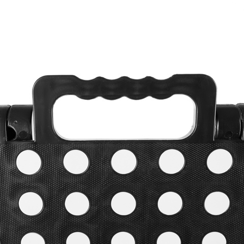 Folding stool black and white 39cm