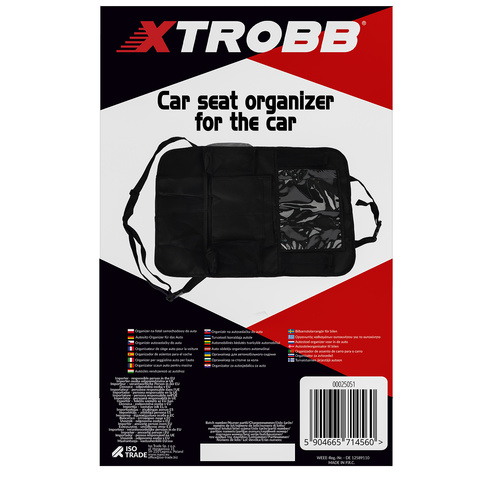 Car seat organizer for Xtrobb car