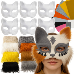 Masque de chat DIY 6 pièces + accessoires Maaleo 26570