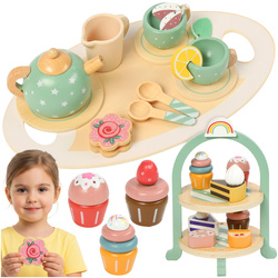 Kinder-Teeservice + Kruzzel 26418 Tortenständer