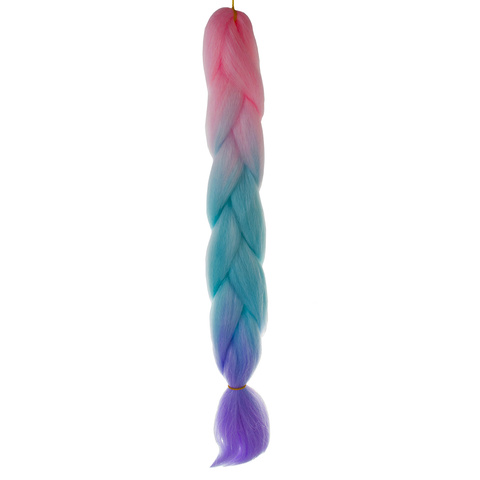 Sintetinės plaukų ombre pynės rožinės/ni/f W10341