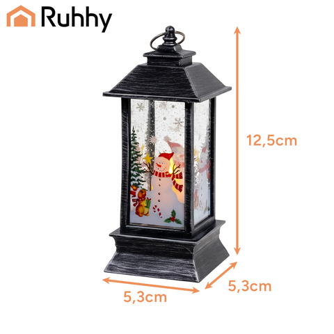 Lanterne de Noël à LED argentée Ruhhy 26755