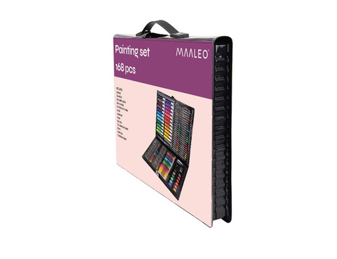 Painting set in a case 168 pcs black