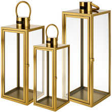 Lanternes dorées 38/49/63 cm, lot de 3 pièces, Ruhhy 26476