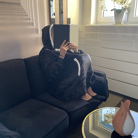 XXL sweatshirt - blanket black Ruhhy 24403