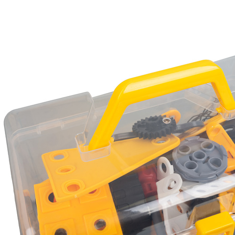 Construction blocks - vehicles 100 pieces ISO TRADE