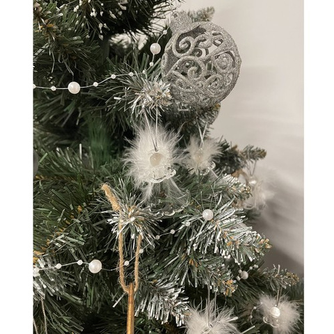 Transparent baubles - angels 6 pcs. Ruhhy 22497