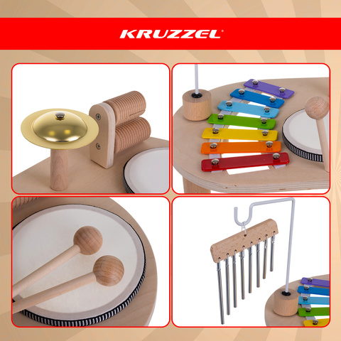 Stolik muzyczny drewniany Kruzzel 26420