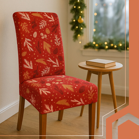 Chair covers 6 pcs. Light red Ruhhy 26638