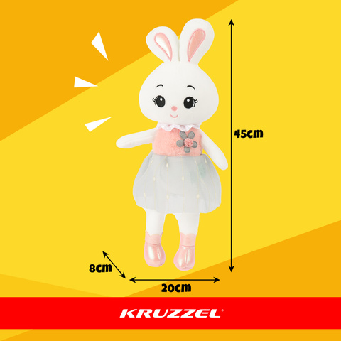 Pliušinis zuikutis 45 cm Kruzzel 26761