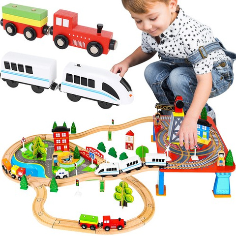 Wooden train - battery operated train