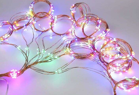 200 lampes LED - cheveux d&#39;ange - multicolore 12V