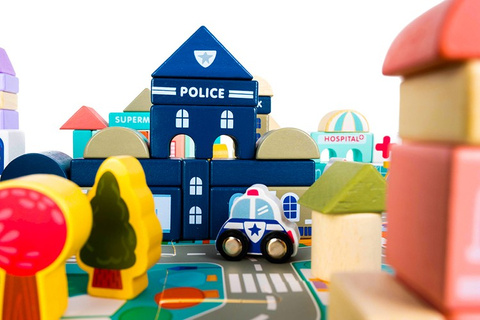 Wooden blocks - city