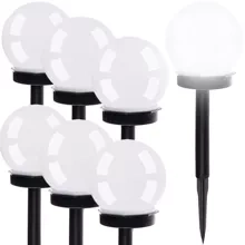 Lampe de jardin solaire - boule, lot de 6 pcs. 23562