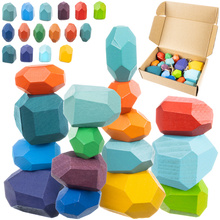 Stones/wooden blocks - 16 pcs Kruzzel 26323