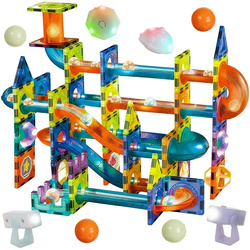 Klocki magnetyczne - tor kulkowy 110el. 25766