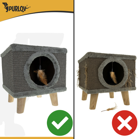 Cat bed - house on legs Purlov 26215