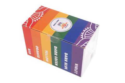 Poudre de couleur Holi - Lot de 6 x 100 g