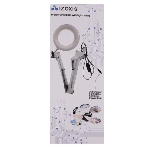 Cosmetic lamp with magnifying glass - white Izoxis 23894
