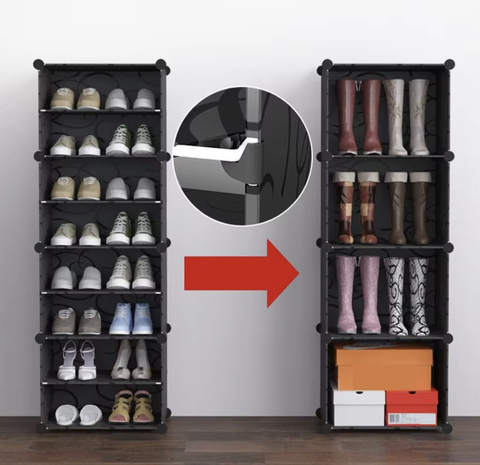 Modular shoe rack - 6 levels