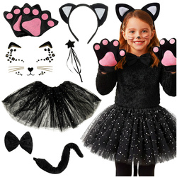 Costume de chat 7 pièces - noir Kruzzel 26745