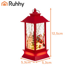 Lanterne de Noël à LED rouge Ruhhy 26752