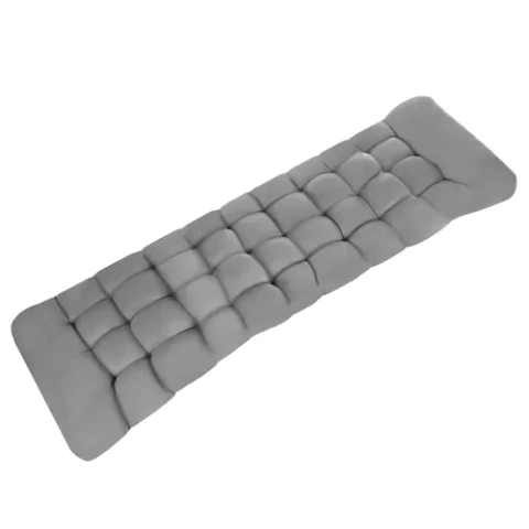 Coussin matelassé pour transat de jardin, gris 23490