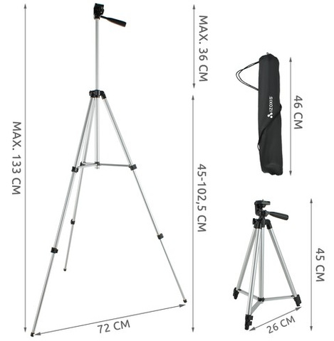 Trépied photographique pour téléphone - set 