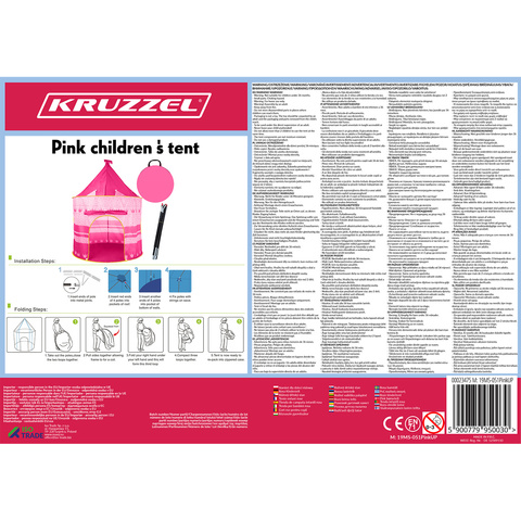 Kinderzelt rosa 23475