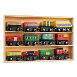 Wooden train set 12 pcs Kruzzel 23522