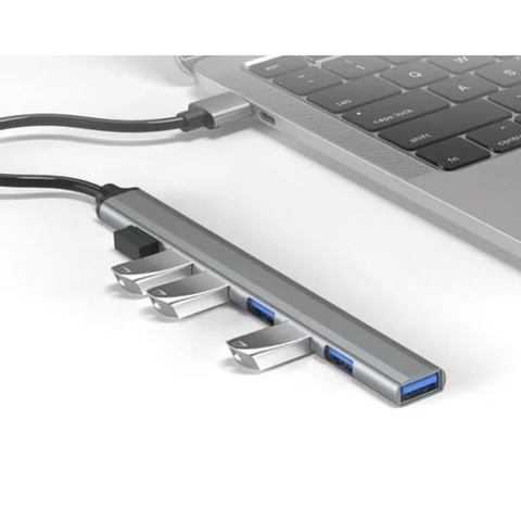 USB HUB - 1 порт 3.2 + 6 портов 2.0 Izoxis 24374