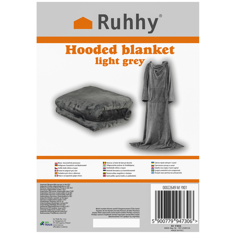 Light gray sweatshirt and bathrobe Ruhhy 22649