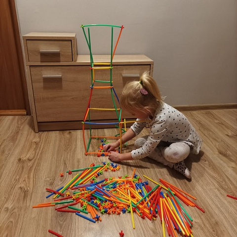 Blocks - straws - set of 408 pcs. 22408