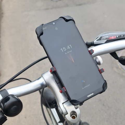 Fahrrad-Telefonhalter mit Gummiband U18313