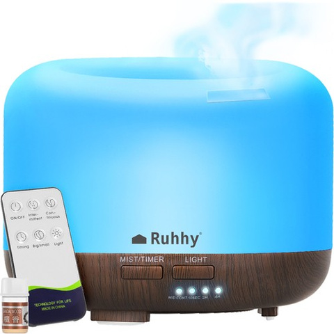 Diffuseur d&#39;arômes - Humidificateur LED avec télécommande N23511