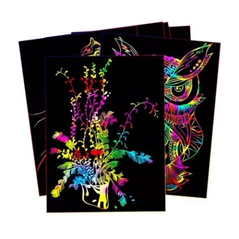 Set of scratch cards + wooden stylus 22449