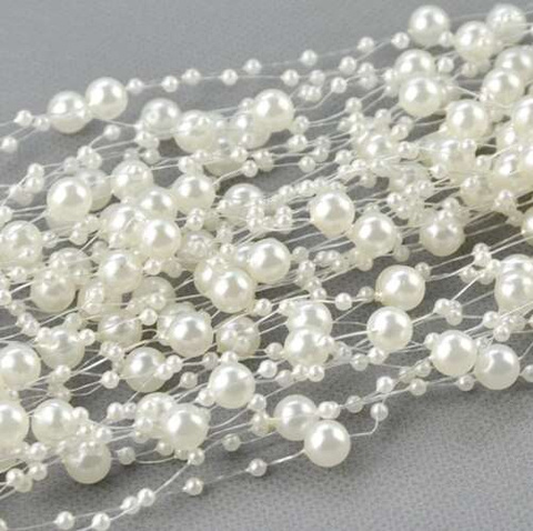 Christmas tree garland - pearls 5m Ruhhy 22499
