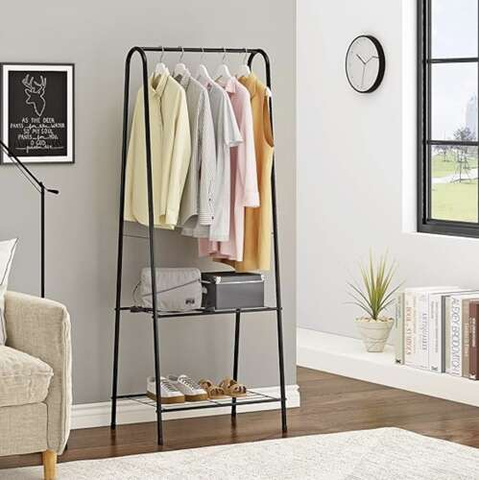 Clothes hanger - stand with shoe shelf 22258