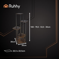 Standing flower stand 107 cm Ruhhy 25998