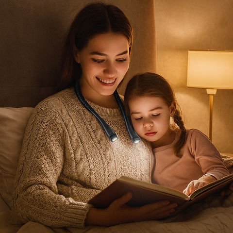 Lampe de lecture LED pour le cou Izoxis 25675
