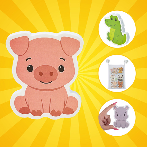 Pěnové puzzle do koupele - zvířátka 26600